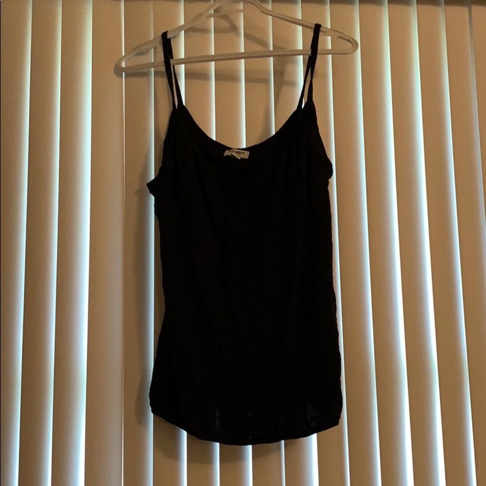 Black tank top